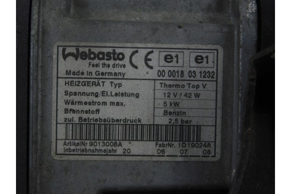 1K0815005GD THERMO TOP V WEBASTO VW TOURAN I 2 0 TDI Catalog number of the part 1K0815005GD