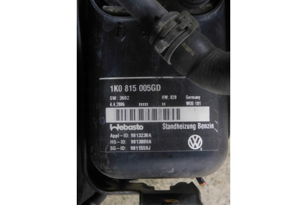 1K0815005GD THERMO TOP V WEBASTO VW TOURAN I 2 0 TDI Car type 4x4 SUV passenger cars
