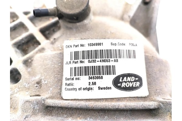 Rear reducer LAND ROVER RANGE ROVER EVOQUE L538 GJ324N053AB 2 0L diesel Catalog number of the part GJ324N053AB