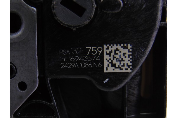 132759  CERRADURA PUERTA TRASERA IZQUIERDA PEUGEOT 508 GT Line 2018 132759 199087 PEUGEOT - 1