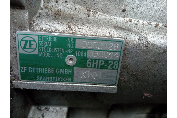 AUTOMATYCZNA SKRZYNIA BIEGOW AUDI 6HP 28 KWM Transmission type automatic