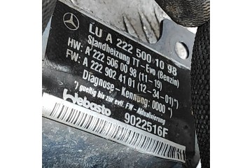 Calefactor auxiliar Webasto para Mercedes Clase S W222, V222, X222 (Nú