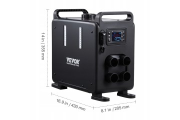 Calefactor VEVOR Stop Heating 8KW Vertical con Alarma de CO y Control 