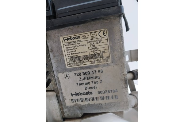 PARKING HEATER 2205004798 Mercedes Benz S Class IV 1998 2005 W220 Catalog number of the part 2205004798 5907911572686