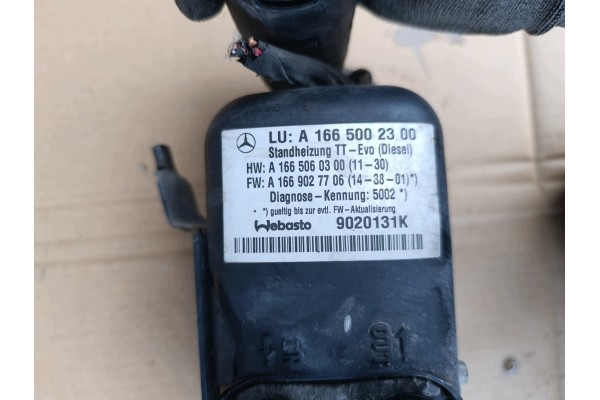 MERCEDES GLS X166 3 0 CDI WEBASTO PARKING HEATER A1665002300 Car type passenger cars