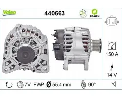 Alternador para NISSAN PULSAR, QASHQAI II, X-TRAIL, X-TRAIL III y OPEL VIVARO