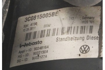 PARKING HEATER WEBASTO VW SHARAN 3C0815005BE 9022150A Catalog number of the original 9022150A