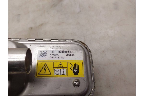 2018 BMW X5 F15 Engine block heater 6827187 Quality of parts according to GVO O original with manufacturer s logo OE