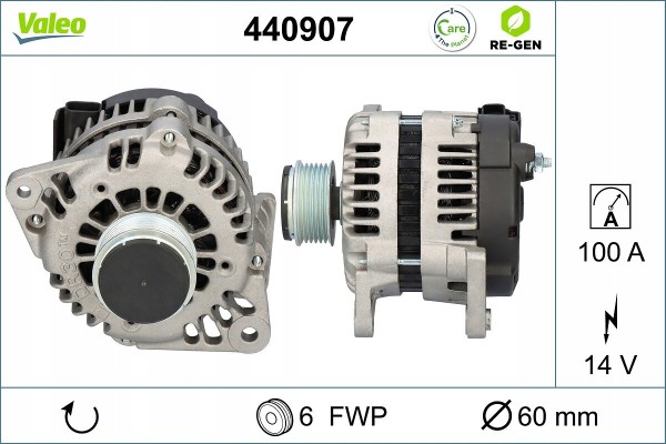 Alternator for OPEL ASTRA H ASTRA H CLASSIC ASTRA H GTC ASTRA H KOMBI Catalog number of the part VIC 492002