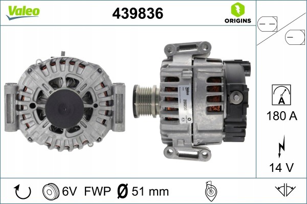 Alternator for MERCEDES C Class W204 CLS C218 CLS Shooting Brake X218 and E Class Catalog number of the part VIC 163172