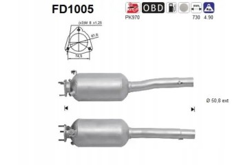 PARTICULATE FILTER FAP DPF FD1005 AS FIAT Packaging status original