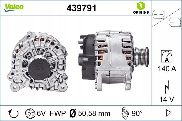 Alternator for AUDI A1 A3 A4 ALLROAD B8 A4 B8 A5 Q2 Q3 Q5 TT SEAT Catalog number of the part VIC 155698