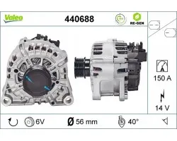 Alternador para FORD C-MAX II, FOCUS III y KUGA II