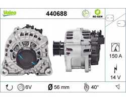 Alternator for FORD C MAX II FOCUS III FOCUS III HATCHBACK FOCUS
