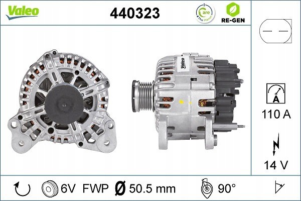Alternator for AUDI A1 A3 SEAT ALTEA ALTEA XL IBIZA IV IBIZA IV SC Catalog number of the part VIC 487339