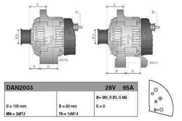 Alternator for CATERPILLAR 100 1000 Catalog number of substitutes 1978820 0210800730 1012118340 1012118341 DRA0681