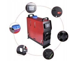 Naftove topeni 5 kW 12 V s LCD displejem a 4 vydechy