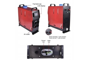 Naftove topeni 5 kW 12 V s LCD displejem a 4 vydechy Car type 4x4 SUV buses trucks cargo vans RVs passenger cars