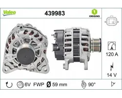Alternador para DACIA DOKKER, DUSTER, LODGY y otros modelos