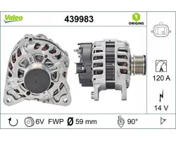 Alternador para DACIA DOKKER, DUSTER, LODGY y otros modelos