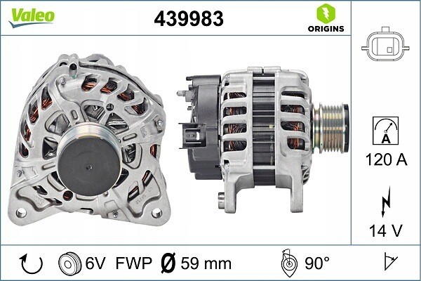 Alternator for DACIA DOKKER DOKKER MINIVAN DUSTER DUSTER SUV LODGY