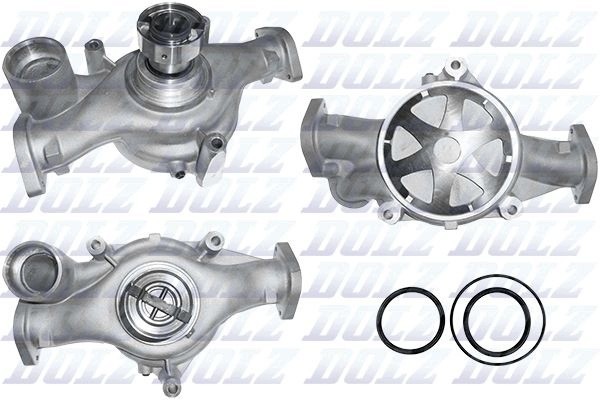 Coolant pump DOLZ V502 for VOLVO 8500 9700 B12 Catalog number of the part VIC 392087