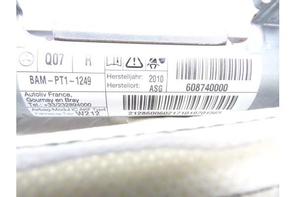 608740000 AIRBAG CORTINA DELANTERO DERECHO MERCEDES-BENZ CLASE E (BM 212) LIM.
