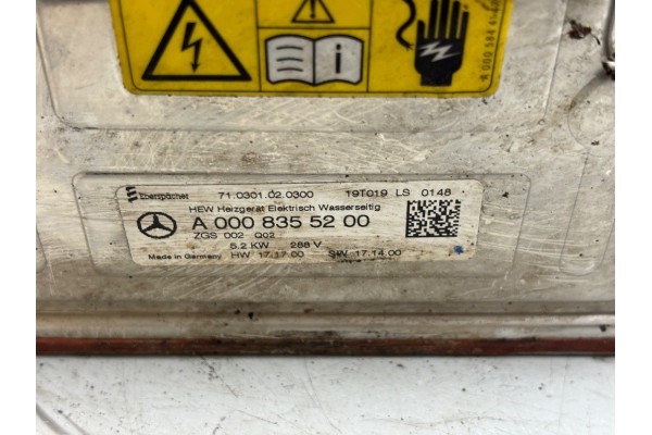 E CLASS W213 Auxiliary Heater Webasto 2019 Catalog number of the part 710301020300