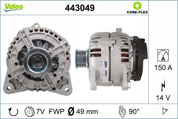 Alternator for RENAULT GRAND SCENIC II GRAND SCENIC III LAGUNA II Catalog number of the part VIC 150034
