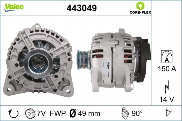 Alternator for RENAULT GRAND SCENIC II GRAND SCENIC III LAGUNA II Catalog number of the part VIC 150034