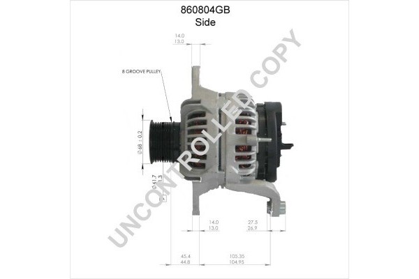 PE Alternator for VOLVO FH D13A460 09 05 Catalog number of the original 1524 012 1524 012R 8500 0419 3803639
