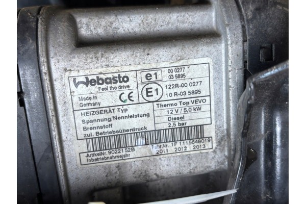 VW TOURAN 1T3 Additional packing heater webasto 2011 9022152B Catalog number of the part 1K0815071AN