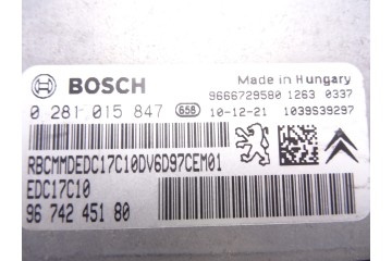 9674245180 CENTRALITA MOTOR UCE PEUGEOT 207 * 2011 9674245180 208389 PEUGEOT - 2