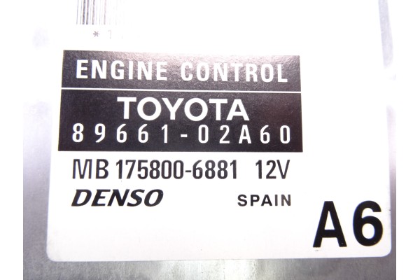 8966102A60  CENTRALITA MOTOR UCE TOYOTA COROLLA (E12) 2.0 D-4D Sol Berlina 2004 8966102A60 208423 TOYOTA - 1