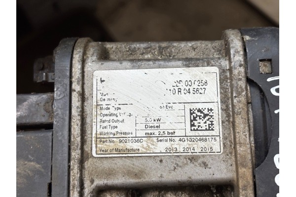 NISSAN NP300 NAVARA D40 Alternative packing heater webasto 2013 Catalog number of the part 9021036C