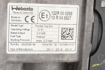 Calefactor estacionario WEBASTO para Mercedes W246 W242 A2465002100 90