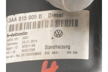 Calefactor estacionario WEBASTO para VW Passat CC 3AA815005D 9026129B