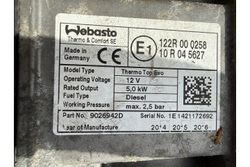 BMW X3 F25 X4 F26 WEBASTO HEATING ORIGINAL DIESEL Part manufacturer 3K