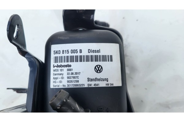 Calefactor Webasto para VW Caddy 2K5 y Touran 5K0815005B
