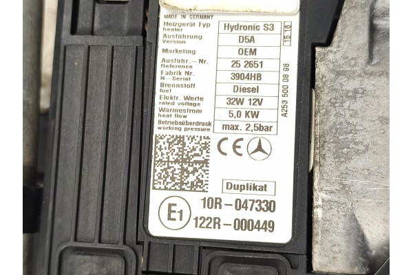 Parking heater Webasto diesel Mercedes GLC X253 253 2015 Version European