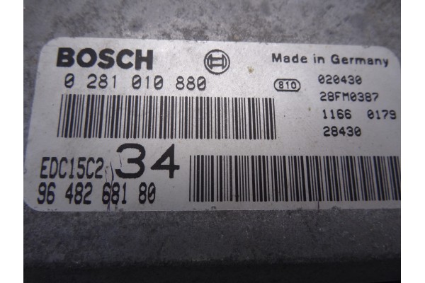 9648268180  CENTRALITA MOTOR UCE PEUGEOT 607 (S1)(12.2000) Pack 2002 9648268180 209623 PEUGEOT - 2