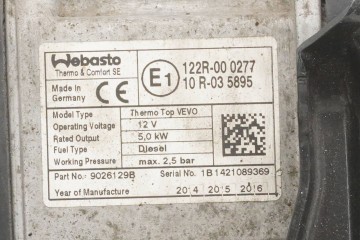 Calefactor estacionario WEBASTO para VW Tiguan 1K0815005MP 9026129B