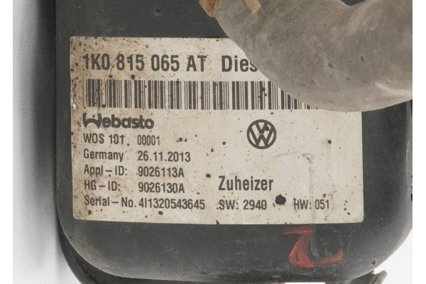 PARKING HEATER WEBASTOVW TIGUAN 1K0815065AT 9026130A Version European