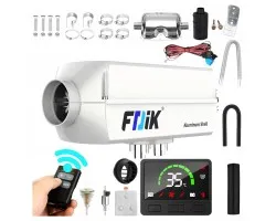 Calefactor estacionario diésel 2kW 12V FDIK con pantalla LCD y ventilador