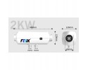 Parking heater 12V 2kW diesel LCD heater FDIK with remote control Product weight with unit packaging 7 2 kg