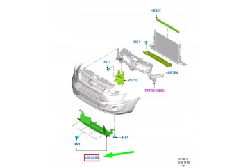 Deflector de viento delantero FORD TOURNEO CUSTOM GK21-V001A06-AB631