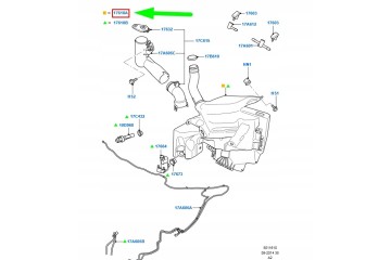 Depósito de líquido limpiaparabrisas FORD MONDEO MK4 6M21-13K163-AF 14