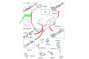 OE FORD ENGINE COVER LOCK REPAIR KIT FORD FOCUS C MAX Car type passenger cars