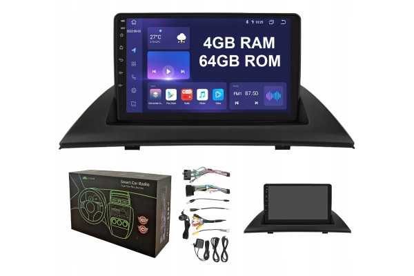 ANDROID RADIO NAVIGATION FOR BMW X3 E83 4 64GB DSP CARPLAY LTE BLUETOOTH