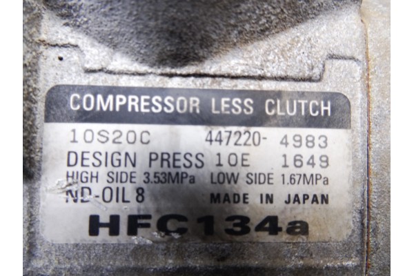 4472204983 COMPRESOR AIRE ACONDICIONADO CHRYSLER VOYAGER (RG) 2.5 CRD Executive 2007 4472204983 211494 CHRYSLER - 4